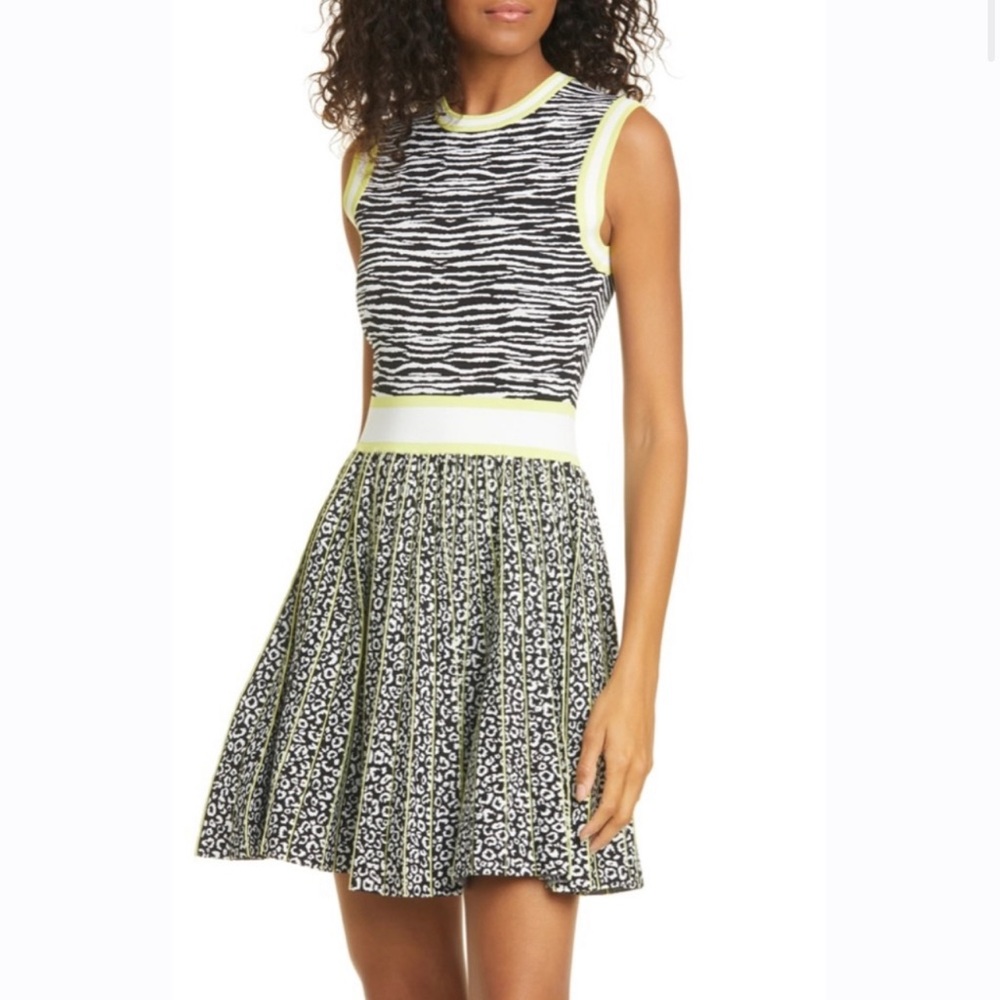❤️SALE TED BAKER
Womens Ivory Lebiiey Animal Jacquard Dress